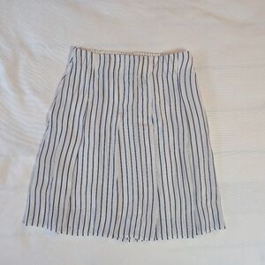 Striped Blue and White Women's Skirt